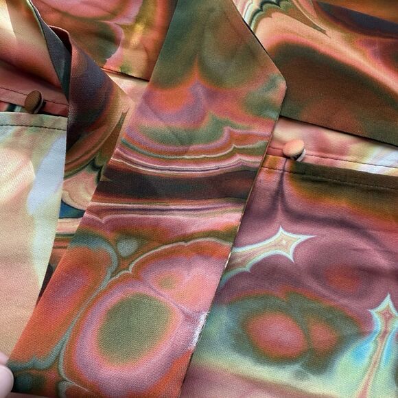 MARIE OLIVER Wynter Blouse In Malachite In Gold Size XS - Picture 11 of 12